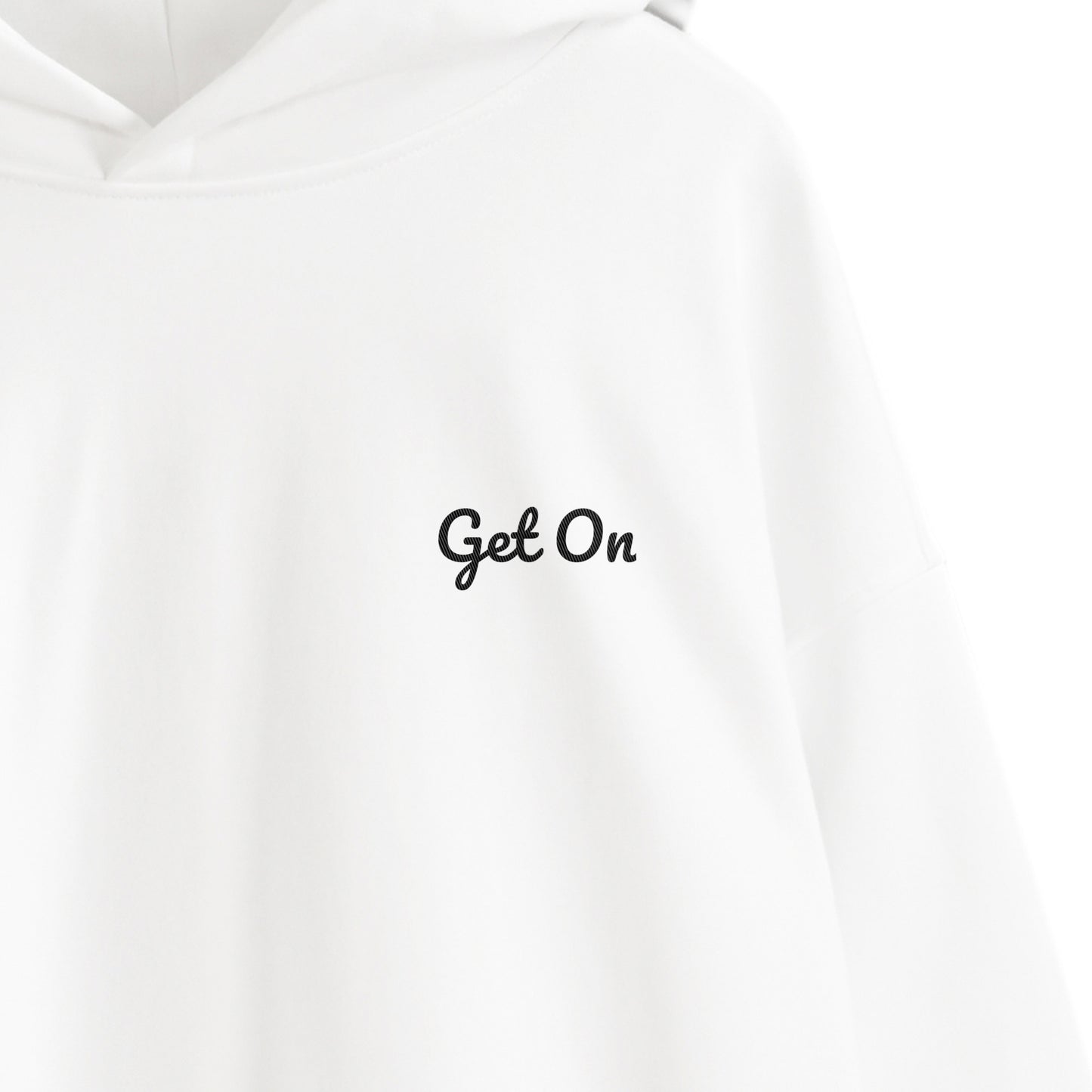 Get On オリジナルパーカー white image