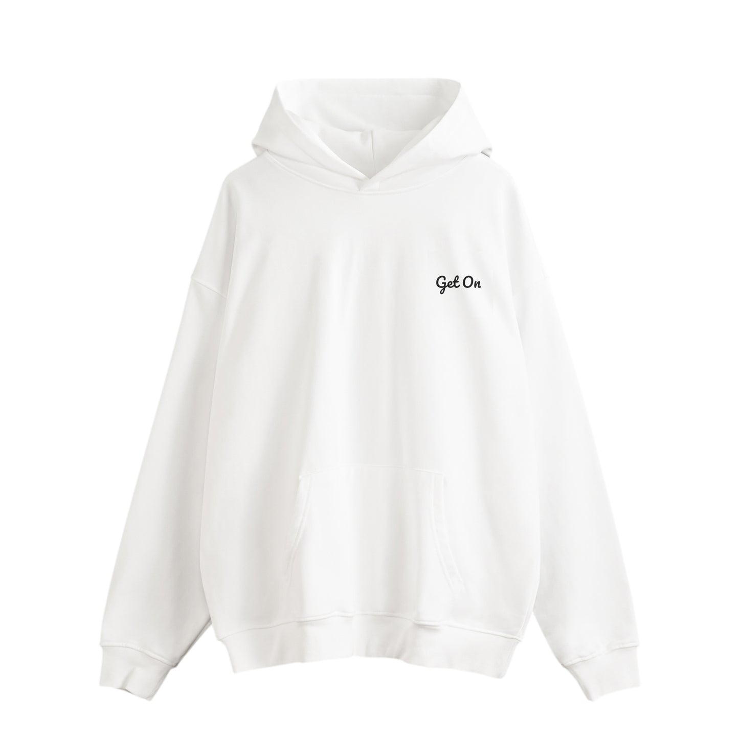 Get On オリジナルパーカー white image