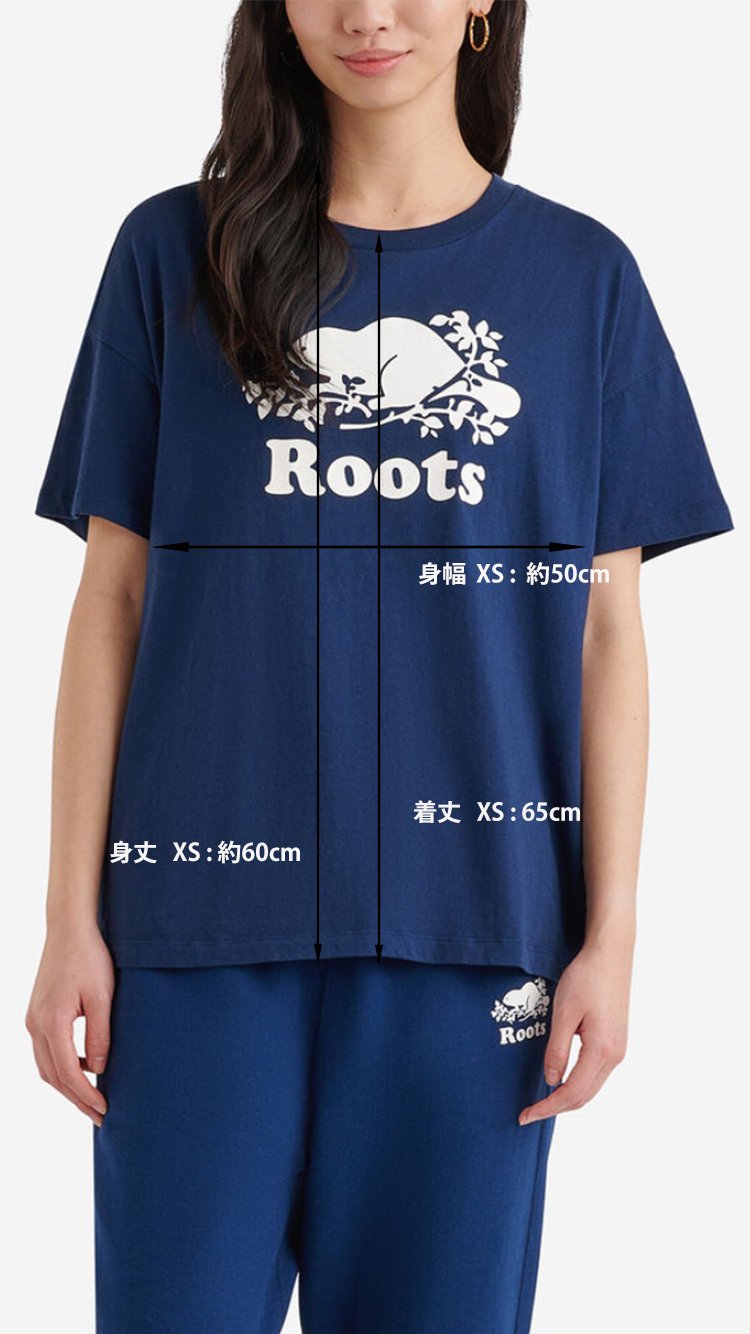 【残数わずか】Roots Womens Organic Relaxed Cooper T-shirt