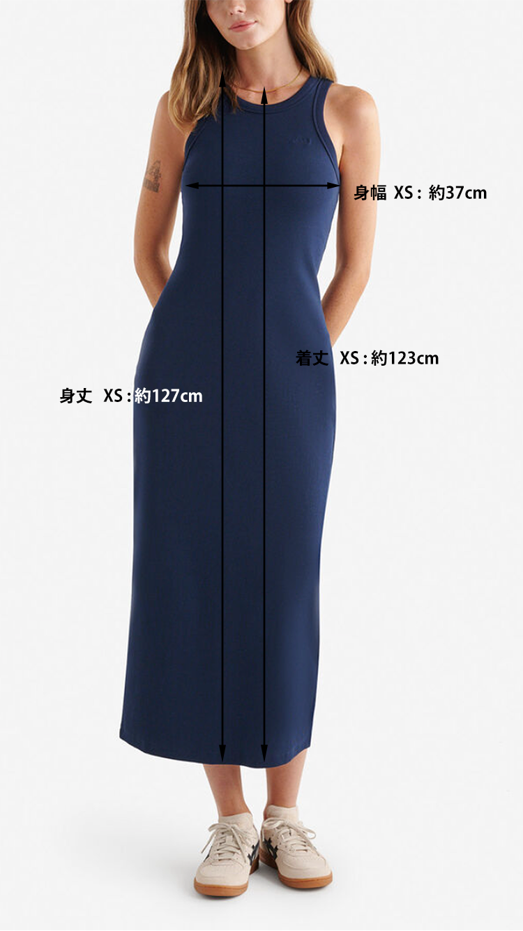 【残数わずか】Roots Rib Dress