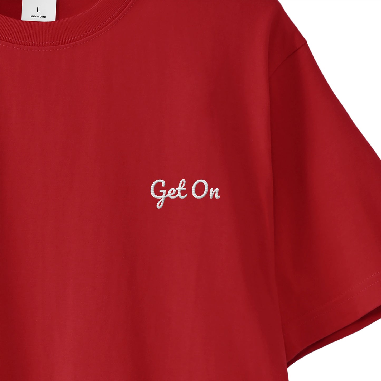 Get On オリジナルTシャツ red image