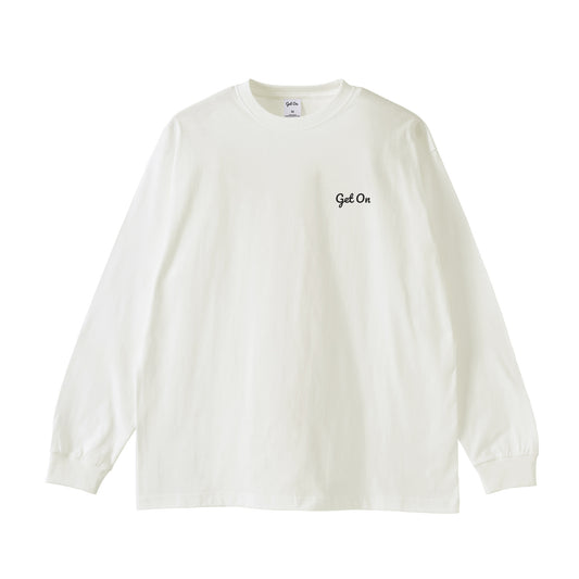 Get On ロングスリーブTシャツ white image