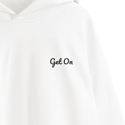 Get On オリジナルパーカー white image