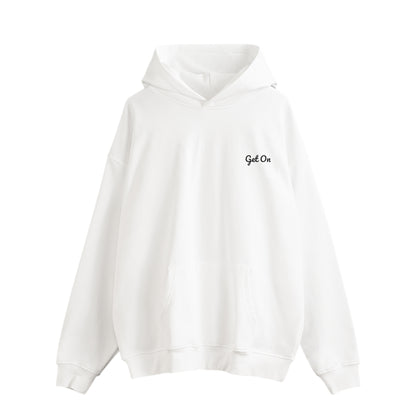 Get On オリジナルパーカー white image