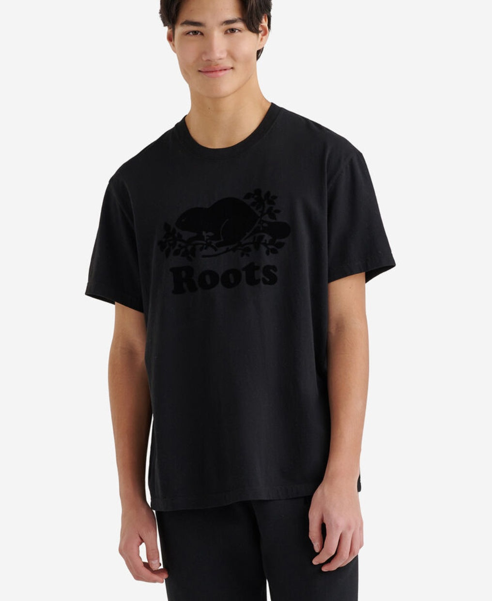 ROOTS メンズ オーガニックコットンTシャツ【日本未入荷